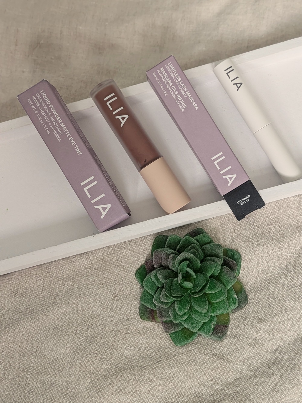 ILIA Limitless Lash Mascara Mini + Full Liquid Eye Tint in Tannin NWT